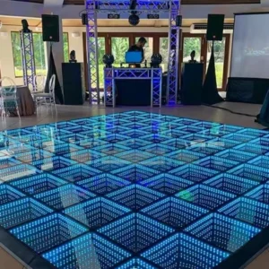 PISTA DE BAILE 3D SUELO CRISTAL TEMPLADO