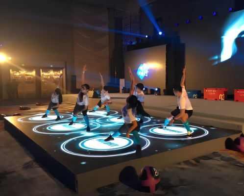 Layar Led Lebar Interactive Interactive Floor LED Screens - Learoy LED Displays